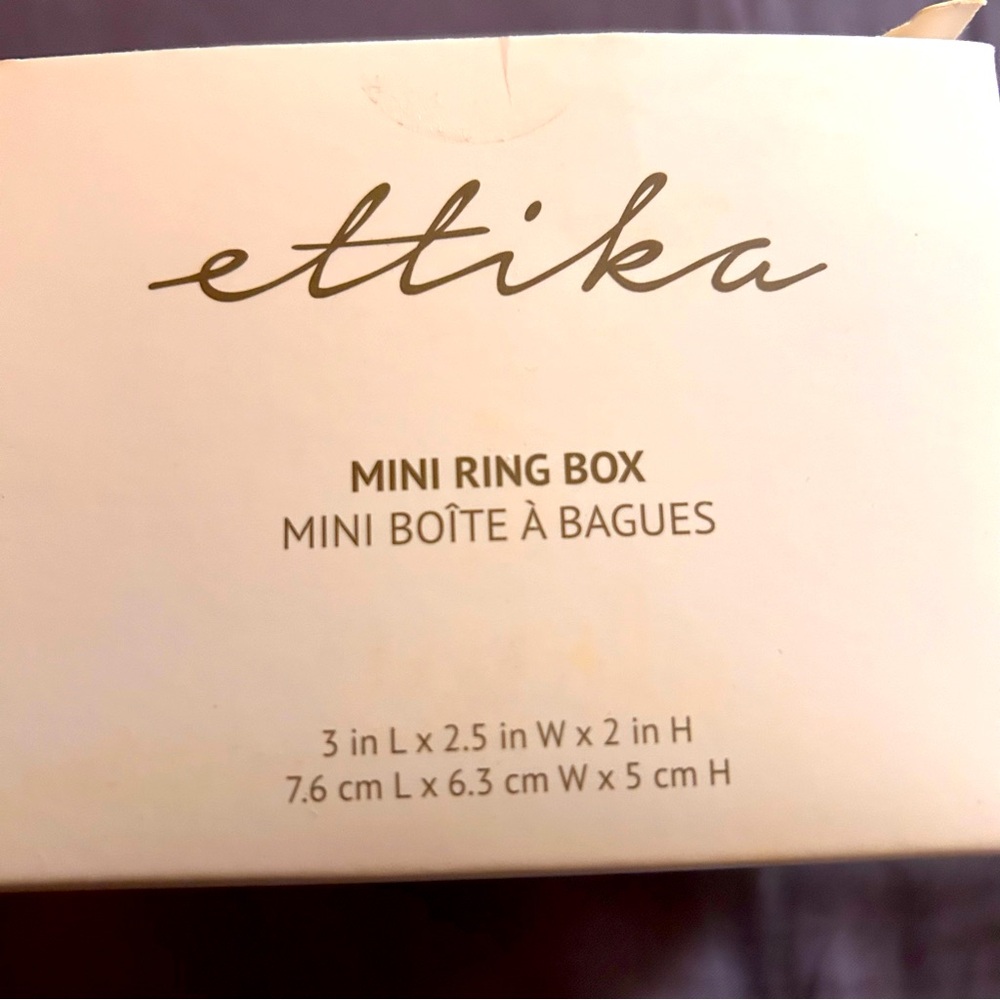 Ettika mini ring box NIB